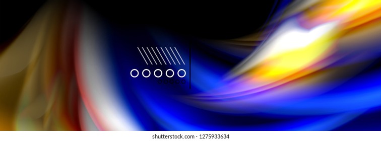 Fluid liquid wave pattern, vector background