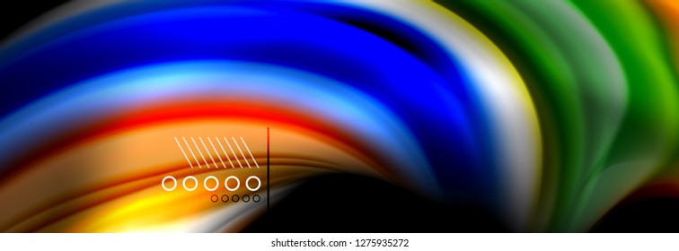 Fluid liquid wave pattern, vector background