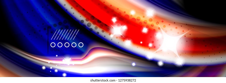 Fluid liquid wave pattern, vector background