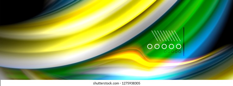 Fluid liquid wave pattern, vector background