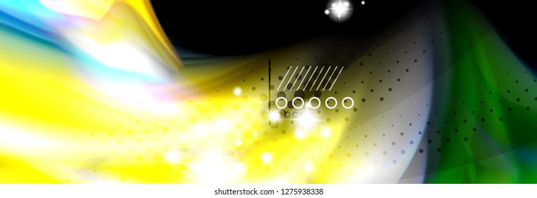 Fluid liquid wave pattern, vector background