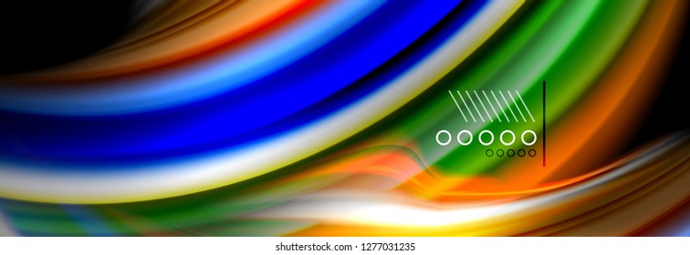 Fluid liquid wave pattern, vector background