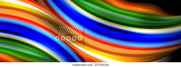 Fluid liquid wave pattern, vector background