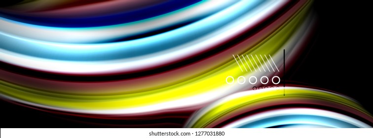 Fluid liquid wave pattern, vector background