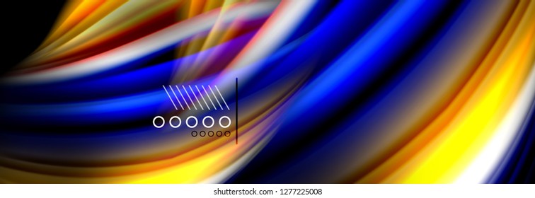 Fluid liquid wave pattern, vector background