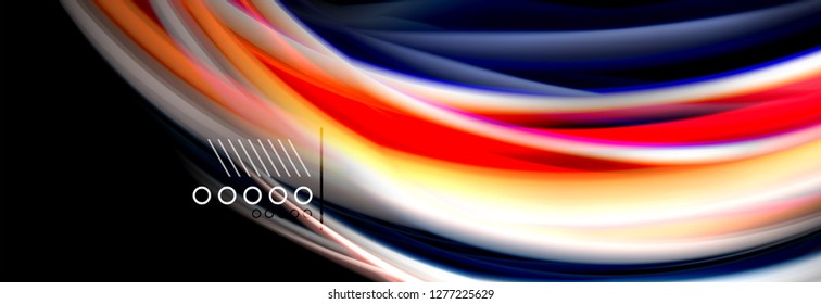 Fluid liquid wave pattern, vector background