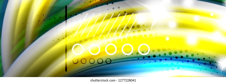 Fluid liquid wave pattern, vector background