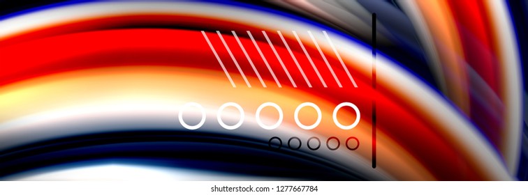 Fluid liquid wave pattern, vector background