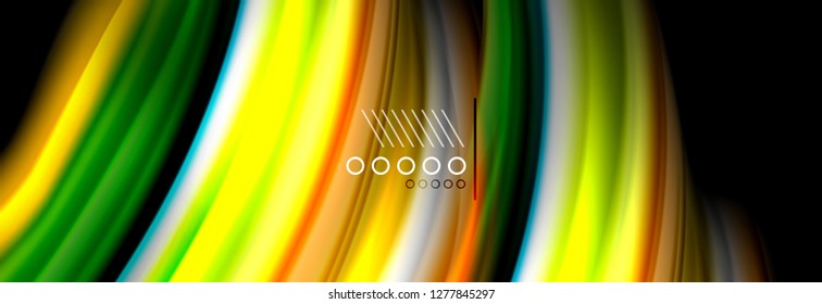 Fluid liquid wave pattern, vector background