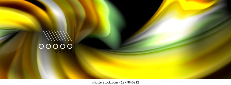 Fluid liquid wave pattern, vector background