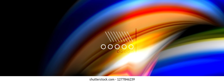 Fluid liquid wave pattern, vector background