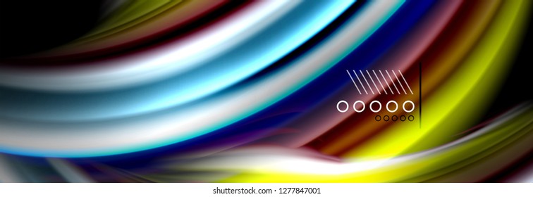 Fluid liquid wave pattern, vector background