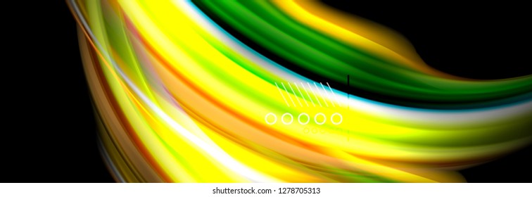 Fluid liquid wave pattern, vector background
