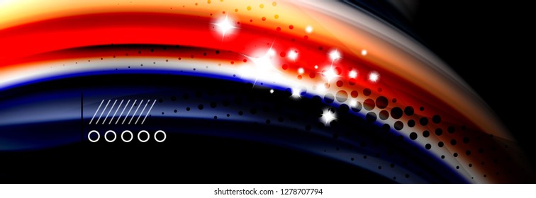 Fluid liquid wave pattern, vector background