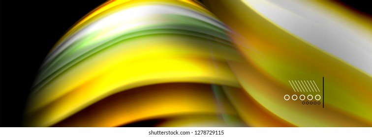 Fluid liquid wave pattern, vector background