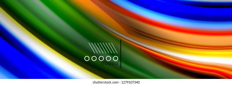 Fluid liquid wave pattern, vector background