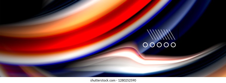Fluid liquid wave pattern, vector background