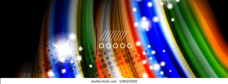 Fluid liquid wave pattern, vector background