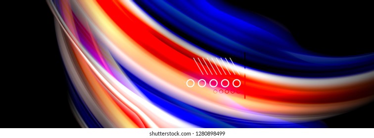 Fluid liquid wave pattern, vector background