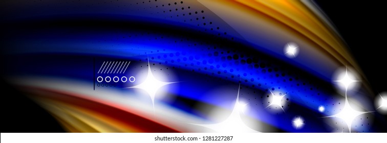 Fluid liquid wave pattern, vector background