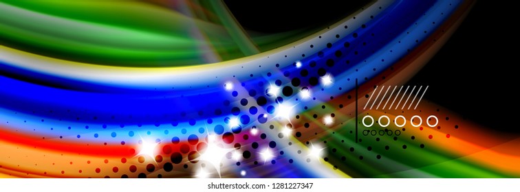 Fluid liquid wave pattern, vector background