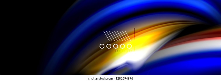 Fluid liquid wave pattern, vector background