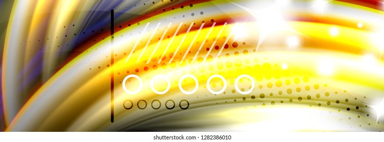 Fluid liquid wave pattern, vector background