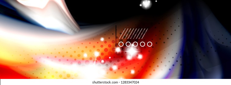 Fluid liquid wave pattern, vector background