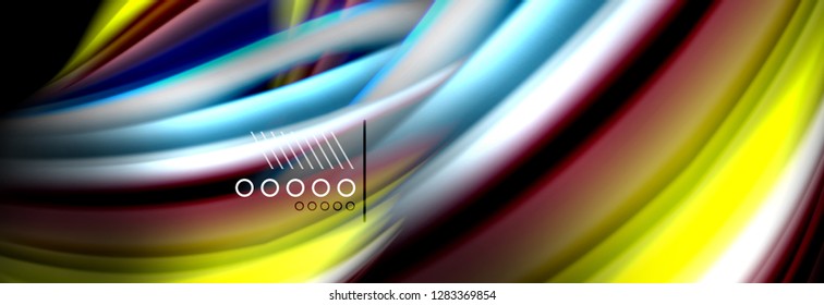 Fluid liquid wave pattern, vector background