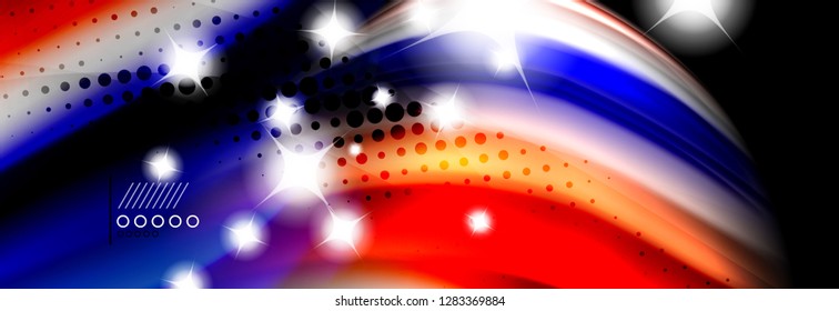 Fluid liquid wave pattern, vector background