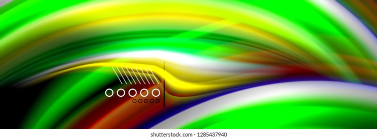 Fluid liquid wave pattern, vector background