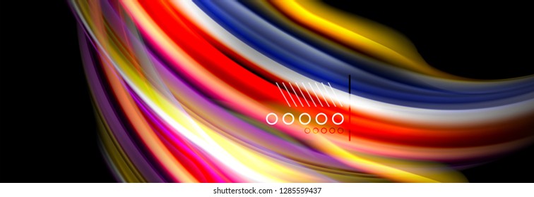Fluid liquid wave pattern, vector background