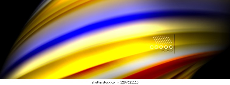 Fluid liquid wave pattern, vector background