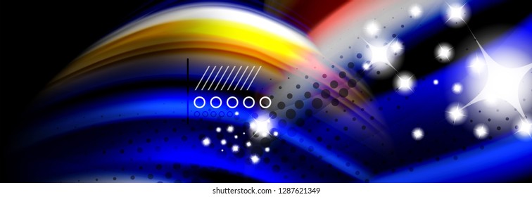 Fluid liquid wave pattern, vector background