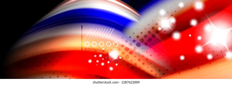 Fluid liquid wave pattern, vector background