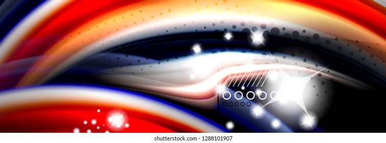 Fluid liquid wave pattern, vector background