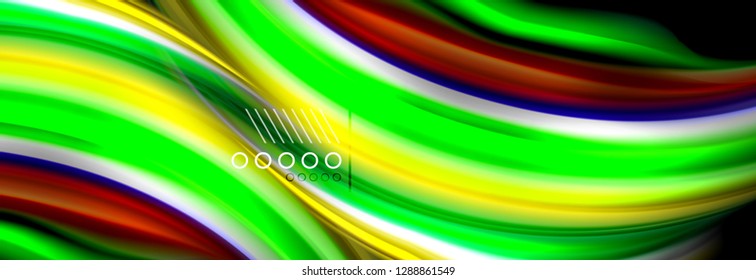 Fluid liquid wave pattern, vector background