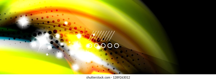 Fluid liquid wave pattern, vector background