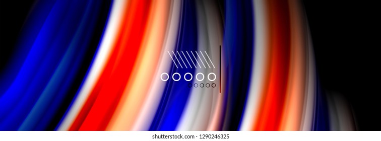 Fluid liquid wave pattern, vector background