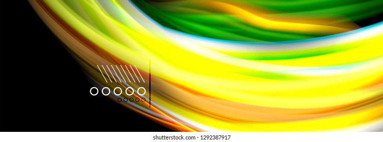 Fluid liquid wave pattern, vector background