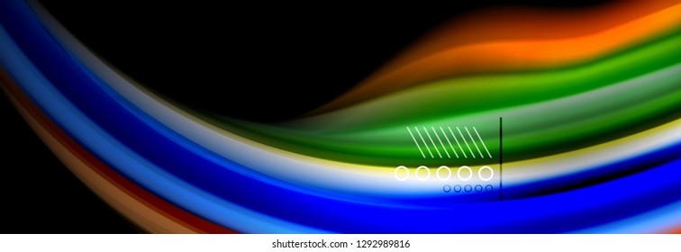 Fluid liquid wave pattern, vector background