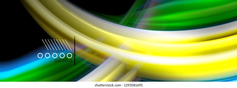 Fluid liquid wave pattern, vector background