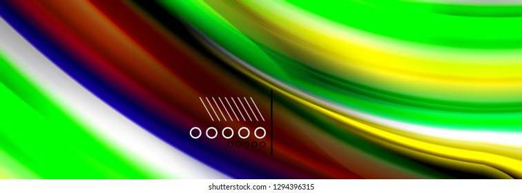 Fluid liquid wave pattern, vector background