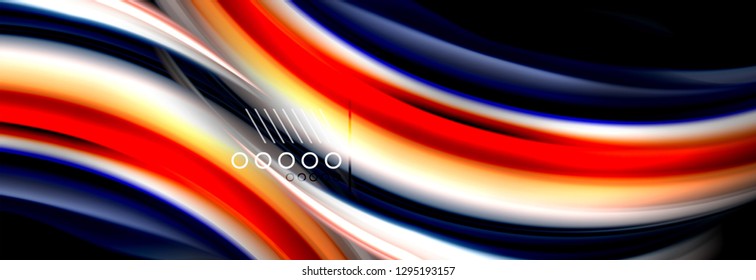 Fluid liquid wave pattern, vector background