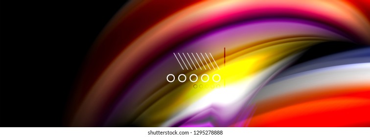 Fluid liquid wave pattern, vector background