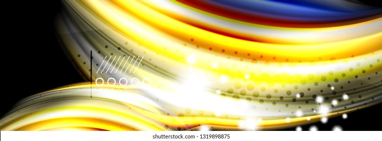 Fluid liquid wave pattern, vector background