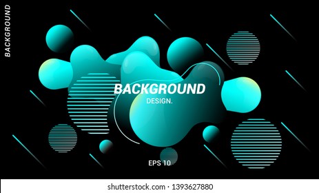 Fluid, liquid, wavy, gradient, flowing, dynamic shape background. Trendy and modern background color. Cool banner design template