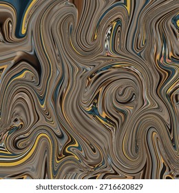 Fluid marble swirl abstract with flowing curves and organic motion. Vibrant abstract, art, texture, background, design perfect for creative concepts.