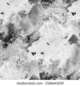 Fluid Marble Texture. Light Seamless Background. Modern Abstract Template. Gray Liquid Explosion. Light Vector Texture. Gray Alcohol Ink Repeat. White Water Color Background. Grey Marble Watercolor