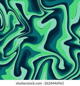a fluid, marbled pattern in shades of green and teal.